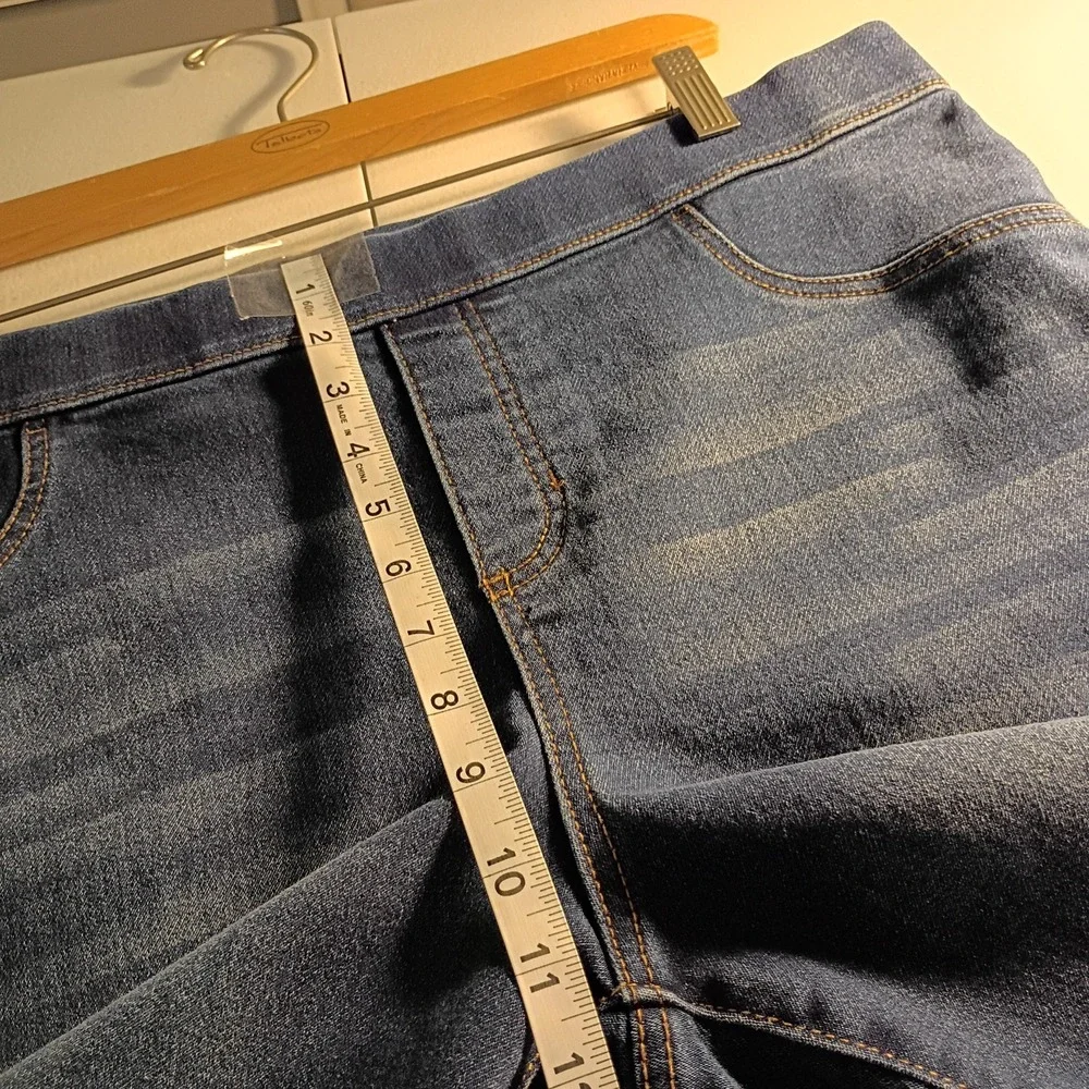 No Boundaries Womens XXXL 21 Dark Wash Pull On High Rise Skinny Jeggings Denim